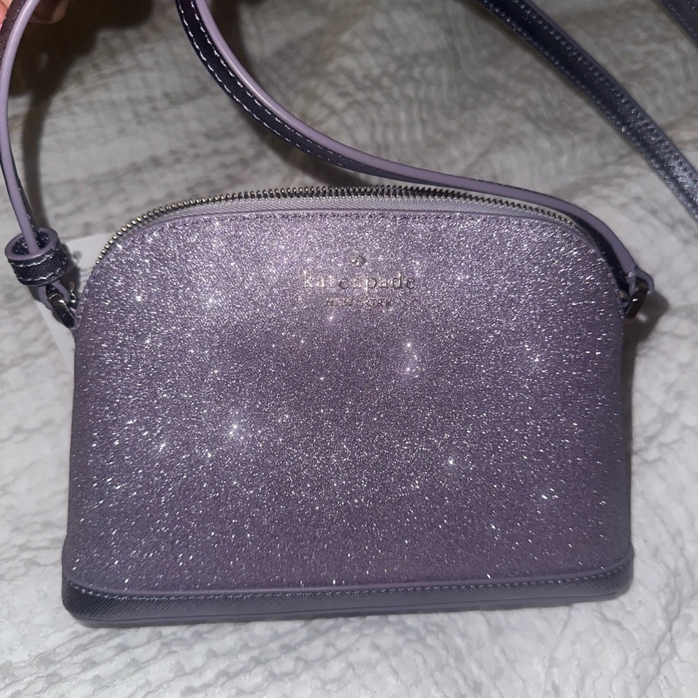 Kate Spade Purple Sparkle Crossbody Bag